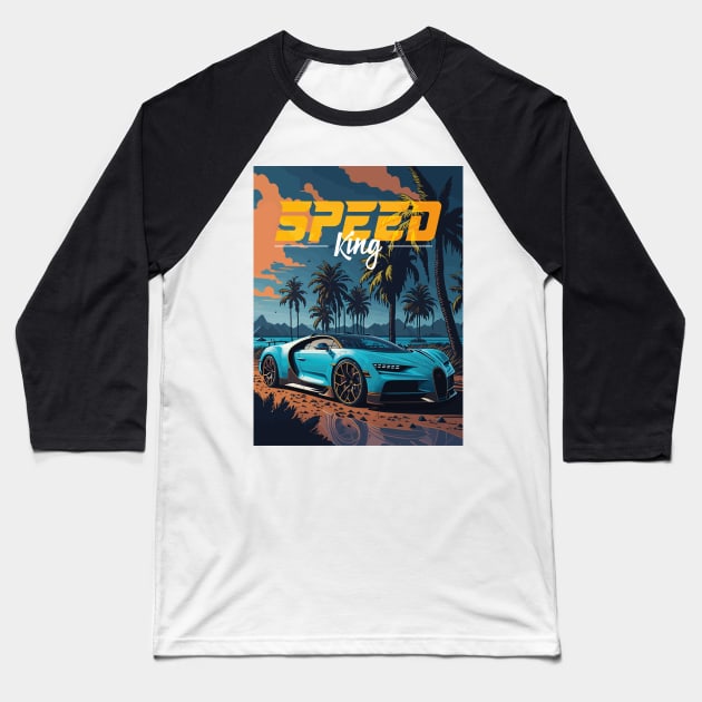 Speed King Baseball T-Shirt by By_Russso